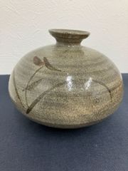 唐津焼花入／一輪差し／賢治作 - メルカリ