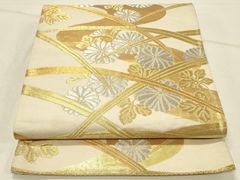 日本舞踊 花柳流 井筒工芸 中古 帯 西陣織 正絹 金糸 tj414 - メルカリ