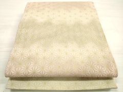 麻の葉柄 夏着物 縮み しつけ付 未着用 - メルカリ