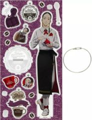 [Used] Acrylic Stand・Acrylic Panel - Ran Haitani - Big Acrylic Panel with Custom Parts Stand Coffee Time "Tokyo Revengers" Limited Edition (Made to Order)