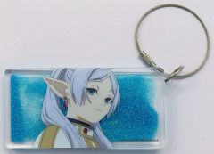 [Used] Keychain Frieren Scene photo quicksand acrylic art "Blu-ray/DVD Funeral Frieren"Rakuten Books Complete Set Purchase Bonus"