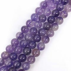 ビーズクラブ アメジスト 紫水晶 ラウンド 8mm 天然石 連売り パワーストーン ブレスレット