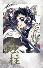 【中古】キャラカード 胡蝶しのぶ 箔押しチェキ風ブロマイド 「鬼滅の刃 刀鍛冶の里編・柱稽古編 蟲柱 胡蝶しのぶ 幕間画集表紙イラストWEBSHOPくじ」 D賞 C105グッズ