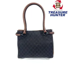 GUCCI(グッチ) GGキャンバス トートバッグ 101971 キャンバス×レザー ダークブラウン レディース バッグ 【102062386005】
