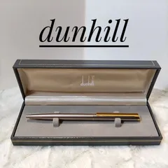 ダンヒル dunhill ボールペン ツイスト式 シルバー ゴールド ケース付 筆記具のサムネイル