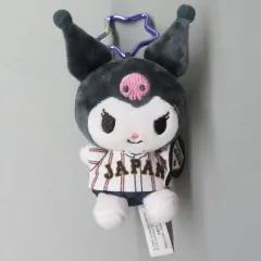 【中古】ぬいぐるみマスコット・ぬいぐるみバッジ クロミ カラビナ付きマスコット 応援ver. 「タイトーくじ 侍ジャパン×サンリオキャラクターズ」 D賞