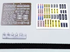 【中古】プラモデル 1/24 対応シートベルトセット 黒 ディティールアップパーツ [P1036]のサムネイル