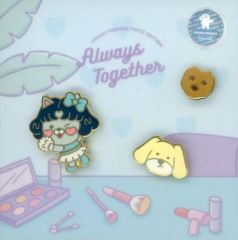 [중고] 배지 핀즈 미나 핀 배지 세트 (3 개 세트) 네오 [KAKAO FRIENDS TWICE EDITION]