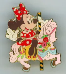 【中古】バッジ・ビンズ ミニーマウス(カルーセル) ピンズ 「ディズニー」 東京ディズニーリゾート限定