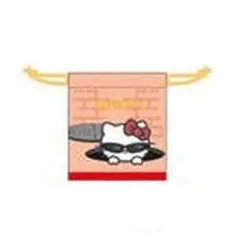 【中古】バッグ ハローキティ 「サンリオキャラクターズ ミニ巾着 まねっこ～で スパイVer.」