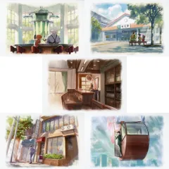 【中古】ポストカード B 水彩美術ポストカードセット(5枚セット) 「放送30周年記念 TVアニメ 名探偵コナン展」