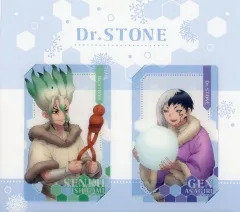 【中古】キャラカード 石神千空＆あさぎりゲン ホログラムクリアカードセット 雪遊びVer. 「Dr.STONE」 ジャンプフェスタ2026グッズ