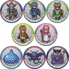 【中古】バッジ・ピンズ 全8種セット キャラクタードット缶バッジ 「ドラゴンクエストI＆II×ローソンストア100」 対象商品購入特典