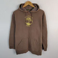 Timberland ティンバーランド スウェット パーカー ロゴプリント ブラウン XSサイズ メンズ 古着 ストリート アメカジ アウトドアのサムネイル