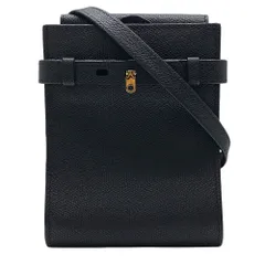 美品 ヴァレクストラ トラッコリーナ スリムB バッグ ミニ ショルダーバッグ レザー ブラック ゴールド N561429 Valextra 上品 洗練 高級感 コンパクト 軽量 定番 スタイリッシュ カジュアル トレンド 万能のサムネイル