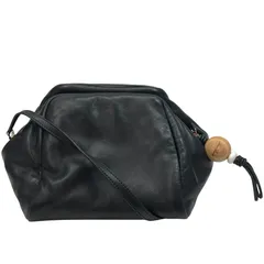 美品 ロロピアーナ ショルダーバッグ 肩掛け 斜め掛け ロゴチャーム ナッパレザー ブラック LORO PIANA 上品 洗練 高級感 エレガント 軽量 デイリー スタイリッシュのサムネイル