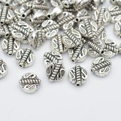 ビーズクラブ ロンデル メタルビーズ 甲羅SS シルバー 50個 18mm ブレスレット ネックレス 金具 金属ビーズ パーツ