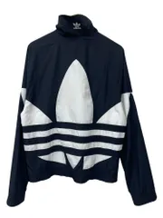 adidas (アディダス) BIG TREFOIL TRACK TOP ビッグ トレフォイル トラックジャケット FM9892 サイズ表記消え ブラック メンズ/045