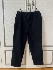 ブラックデニム バンディング M