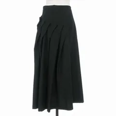 トリココムデギャルソン tricot COMME des GARCONS 00's  ウールロングスカート S ブラック 黒 AD2000