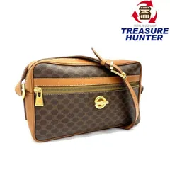 CELINE(セリーヌ) マカダム柄 ショルダーバッグ PVC/レザー ブラウン レディース バッグ 【102061029003】