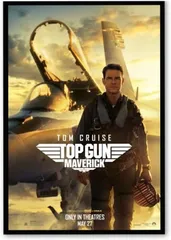 【フレーム付-黒-】 映画ポスター トップガン マーヴェリック TOP GUN MARVERICK トムクルーズ A3サイズ US版 mi1のサムネイル