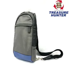 COACH(コーチ) ボディバッグ キャムデン コンバーチブル スリング F70922 レザー グレー×ブルー メンズ バッグ 【102061638005】