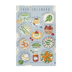 【正規品新品】アルスターウィーバーズ コットンティータオル Food Calendar フードカレンダー キッチンクロス マルチカラーのサムネイル