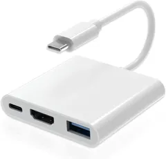 【2026年新モデル】USB Type-C HDMI アダプタ 4K映像出力 USB3.0データ転送 100W PD急速充電対応 iPhone15/16/17/iPad/Android 各種Type-C機器対応