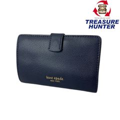 Kate spade 케이트 스페이드 2 접는 지갑 PWRU7320 가죽 네이비 여성 지갑 [101027113008]