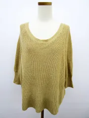 ココディール COCO DEAL セーター ニット 半袖 ドルマン 2 ベージュ