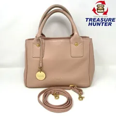 【中古】CRESTBRIDGE クレストブリッジ BLUE LABEL ブルーレーベル レザー 2WAY ショルダーバッグ ピンク  【101043286006】