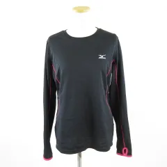 ミズノ MIZUNO スポーツウェア シャツ ロゴ 長袖 黒 XL *A901