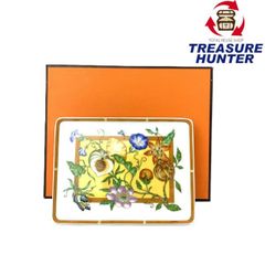 HERMES エルメス 「アフリカ」シリーズ スクエアプレート 角皿 磁器
