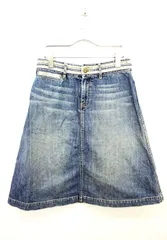 マークジェイコブス MARC JACOBS スカート デニム ひざ丈 4 青 ブルー 国内正規