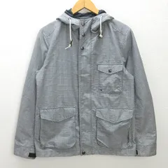 d■ユナイテッドアローズ/arrowsチェック柄 マウンテンパーカー【L】灰/MENS/5【中古】■のサムネイル