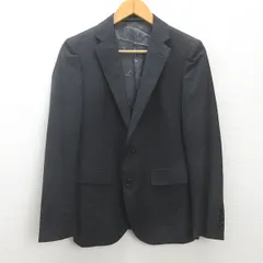 K■ナノユニバース/nano universe 総裏地 2Bテーラードジャケット【44】濃灰色/MENS■15【中古】