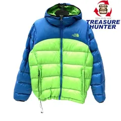 THE NORTH FASE(ザ・ノースフェイス) アコンカグア ダウンジャケット ND18950 Mサイズ  ブルー×グリーン系 メンズ 【100061321005】
