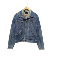 65 Wrangler ラングラー デニムトラッカージャケット DENIM JACKET 124MJ インディゴブルー ヴィンテージ 古着 サイズ 42 65158