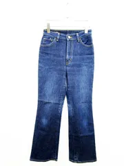 サムシング something EDWIN パンツ ジーンズ デニム ストレート USED加工 ストレッチ 29 青 ブルー