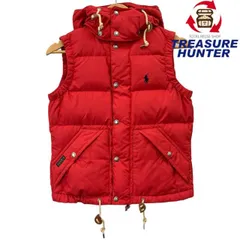 POLO RALPH LAUREN フーディダウンベスト サイズXS レッド ダウン75% フェザー25% ポロ ラルフローレン 【100061004006】