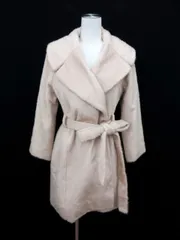 スナイデル snidel コート ガウン リボン シャギー ウール混 F ベージュ /ms