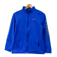 アンダーアーマー ジャージ ジャケット アウター スポーツウエア キッズ 男の子用 YXLサイズ ブルー UNDER ARMOUR 【中古】