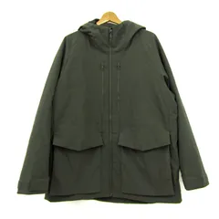 ユニクロ ダウンジャケット ジャンパー アウター ハイブリッドダウンパーカー 大きいサイズ メンズ XLサイズ グリーン UNIQLO 【中古】