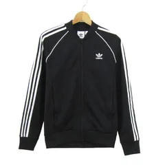 アディダスオリジナルス ジャージ トラックジャケット アウター スポーツウエア メンズ Mサイズ 黒×白 adidas Originals 【中古】