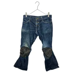 Christopher Nemeth(クリストファーネメス) 00's Yellow-Stitch Cropped Denim Pants イエローステッチ クロップド デニム パンツ 733 S インディゴ×ブラック×イエローのサムネイル