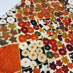 訪問着 正絹 金駒刺繍 菱文繋ぎ 染めの花 袷 着物 MK-6908