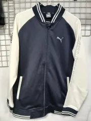 プーマ ネイビー/アイボリー バイカラートラック ジャケットL
