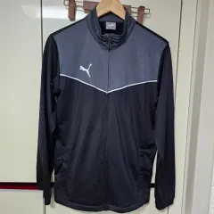 プーマ ブラック/グレー トラックジャージ ジップアップ 95
