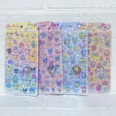 サンリオ  うるちゅるPOPドロップシール  4枚セット キティちゃん クロミ キキララ マイメロ